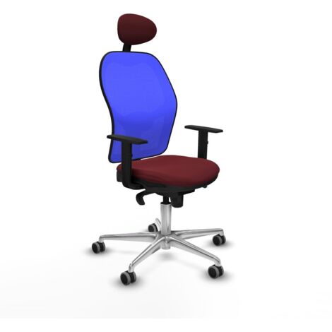 Sedia Ufficio con Poggiatesta Jorquera Piqueras y Crespo 1D086G1 Rosso Granato (1/5)
