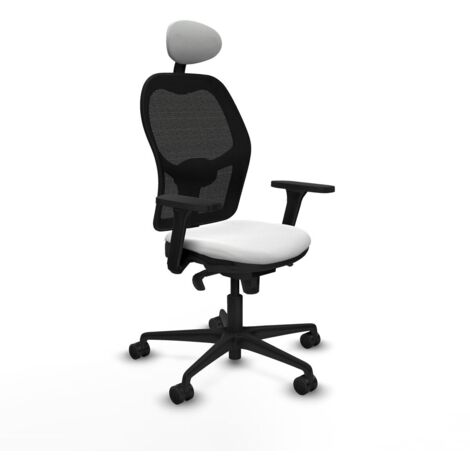Sedia Ufficio con Poggiatesta Piqueras y Crespo 3D036N1 Bianco (1/5)