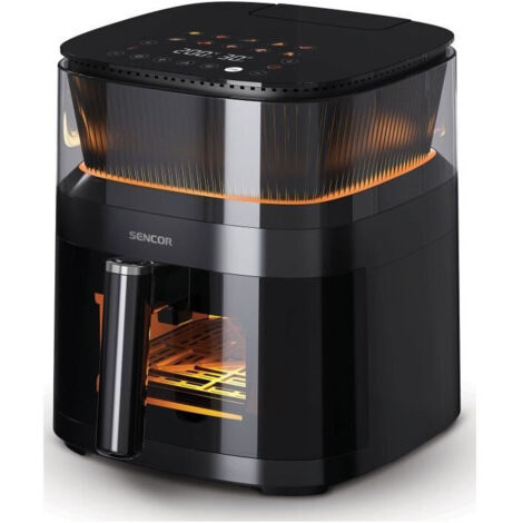 Friteuse a air chaud - SENCOR - SFR 5050BK - Capacité 5 L - 10 programmes de cuisson - 1500 W - Noir (1/5)