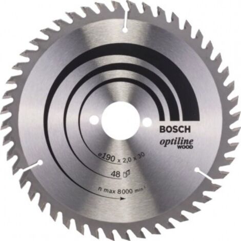 Bosch Optiline Wood lama per sega circolare 190 mm 48 denti