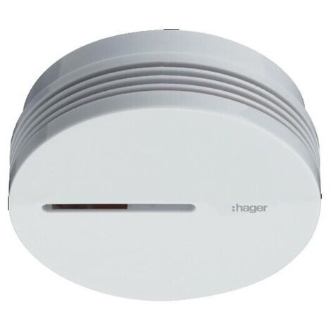 HAGER TG600AL 10 JAHRES RAUCHWARNMELDER BIANCO - RAUCHWARNMELDER CON KLEINER BAUGR E NACH DIN EN 14604 CON ZUS TZLICHER ZERTIF