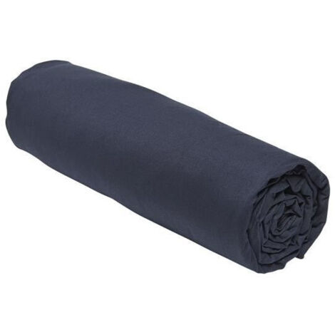 Today Essential Cotone Fitted Sheet Blu Marino 140x190 cm (1/3)