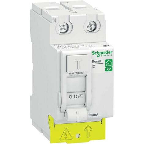 Schneider R9PRA263 Interruttore differenziale bipolare Resi9 XP - 2P - 63A 30mA - Tipo A