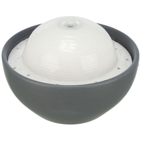 Fontana per Animali Domestici Trixie FuenteVital Dome Bianco Grigio Ceramica (1/5)