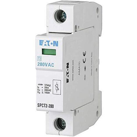 Eaton 167593 SPCT2-280/1 Scaricatore di sovratensioni Protezione da sovratensioni per: Armadi di distribuzione 20 kA 1