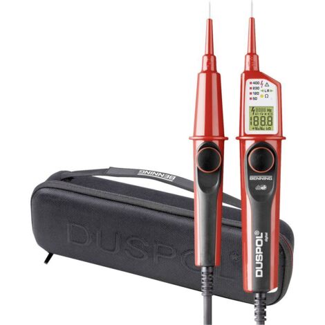 Benning DUSPOL digitale SET 050264 tester di fasi rosso nero