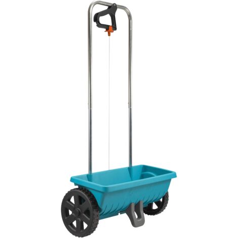 GARDENA Carrello spandiconcime manuale, capacità 12,5 L, fino a 400m2 di superficie (432-20)
