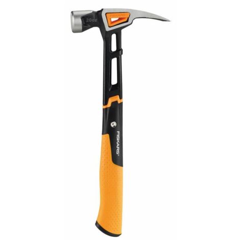 Martello Pro Fiskars nero e arancione con sistema anti-vibrazioni