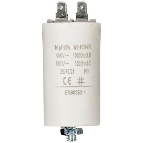 Fixapart W1-11014N condensatore Bianco Fixed capacitor Cilindrico
