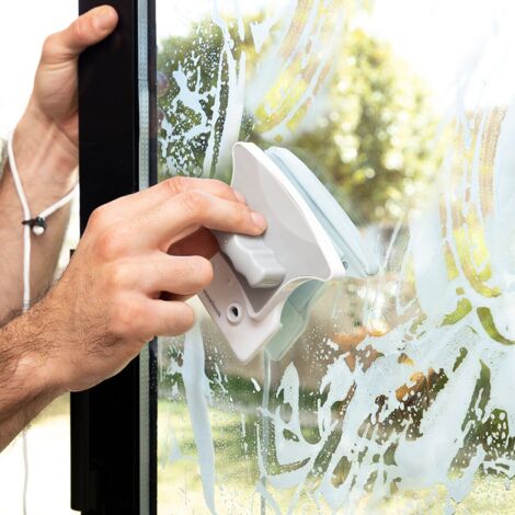 Northix Magly InnovaGoods Pulitore Magnetico per Vetri Grigio Bianco