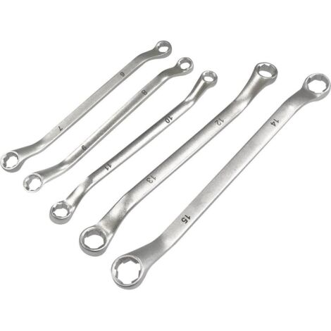 Kunzer Set di chiavi a occhio doppie 6-15 mm argento