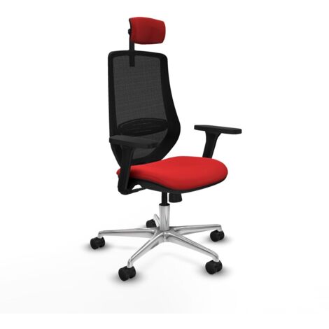 Sedia da Ufficio Piqueras y Crespo D086N2W Rosso (1/5)
