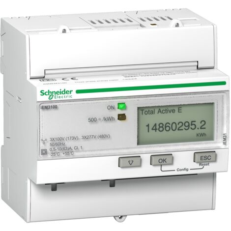 Schneider A9MEM3100 Contatore di energia iem3100 63A Acti9