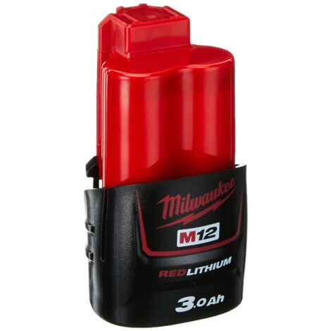 Milwaukee M12 B3 Batteria Rossa 12 Volt 3 Ah