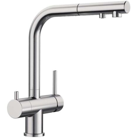 Blanco FONTAS-S II rubinetto da cucina in acciaio inox estraibile (1/4)