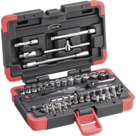 Vigor V2414N kit di chiavi a bussola in metallo completo