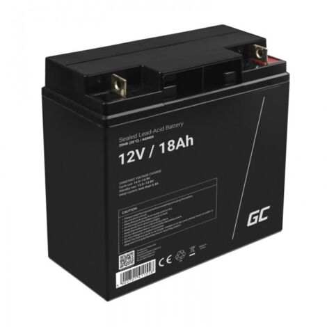 green-cell AGM09 batteria VRLA AGM nera 12V 18Ah
