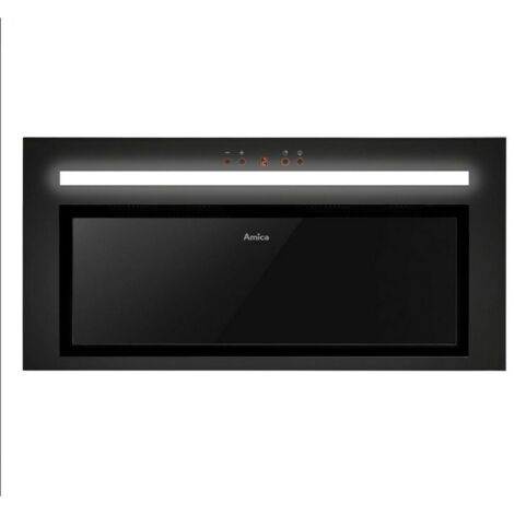Amica OMC6451B cappa nera 60 cm acciaio inox