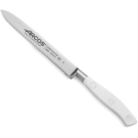 Arcos Riviera Bianco Coltello per pomodori lama seghettata 130 mm (1/5)