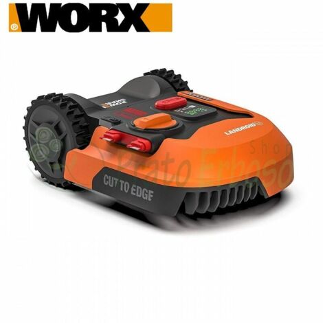 WORX Landroid M500 Robot Rasaerba A Batteria, Area Di Taglia 500Mq, Wifi, Nero Arancione