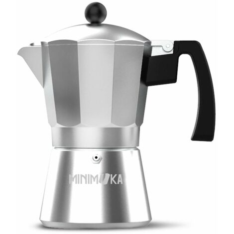 Taurus Italica Minimoka Caffettiera Italiana Argentata 9 Tazze (1/3)