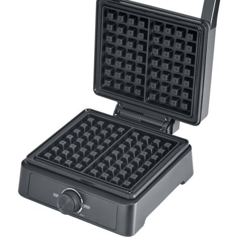 Severin WA 2125 Piastra per Waffle Nera Compatta 1600W