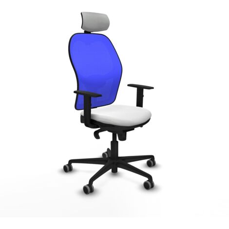 Sedia Ufficio con Poggiatesta Piqueras y Crespo 1D036G2 Bianco (1/5)