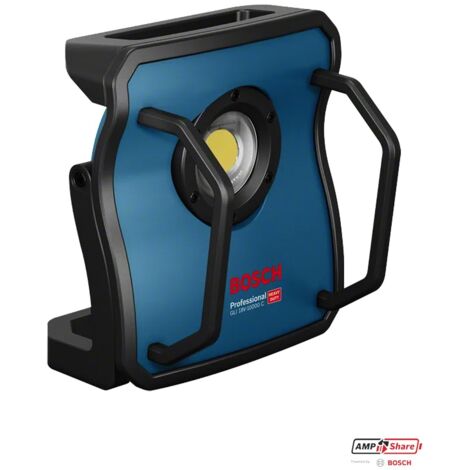 Bosch GLI 18V 10000 C Lampada Portatile Nera Blu Potente