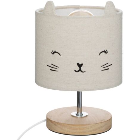 Lampada da tavolo mini toxey h.21cm gatto - Atmosphera créateur d'intérieur