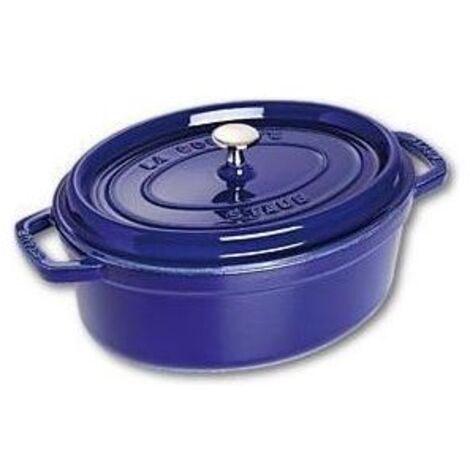 Staub Cocotte Casseruola Ovale in Ghisa Blu Scuro 29cm (1/2)