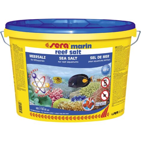 Sera 054 Marin Reef Salt Il Sale Marino Premium di Alta qualità, Facile e Veloce da sciogliere Grazie alla Grana fine e all'Uso di Singoli componenti.