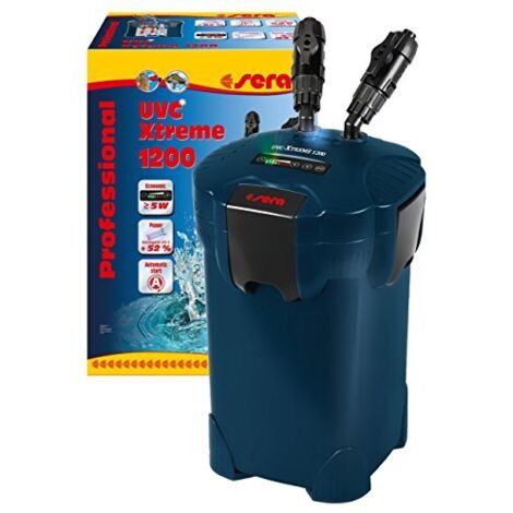 Sera UVC-Xtreme 1200 filtro esterno nero per acquario