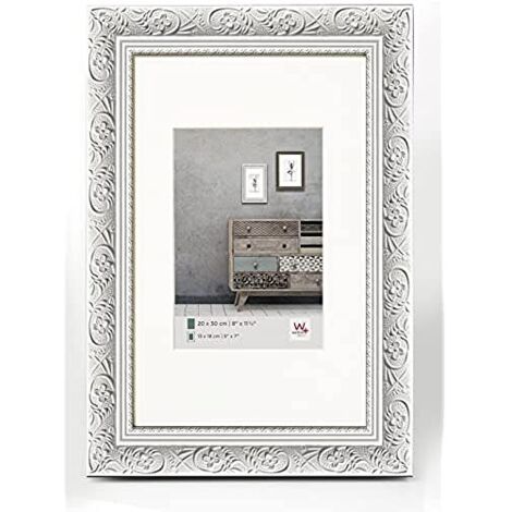 Walther Barock Cornice Portafoto 30x40cm in Legno Bianco CR040W (1/4)