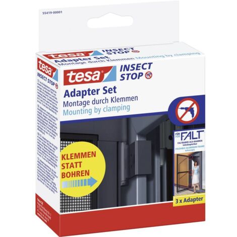 tesa 55419-01-00 Falt Kit adattatori zanzariera Adatto per (repellente per animali) Tesa Zanzariera Tesa 1 pz.