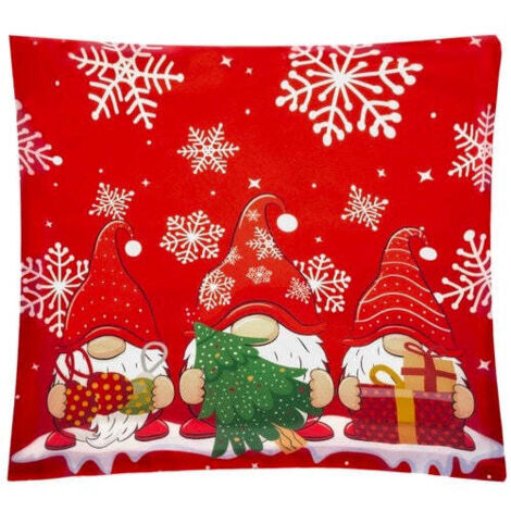 ruhhy Cuscino Gnomo Rosso Verde Bianco 45 x 45 cm (1/5)