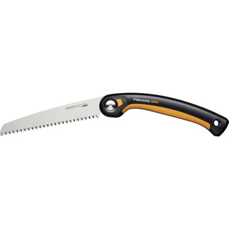 Fiskars Plus SW69 sega pieghevole nera e arancione 21 cm