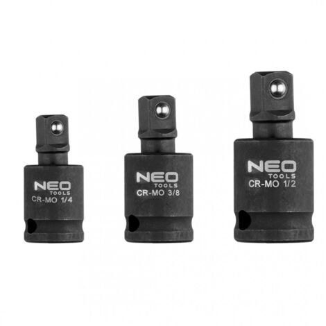 Set di giunti a impatto 3 pezzi, 1/4""", 3/8""", 1/2"""" (1/5)