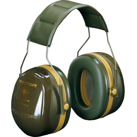 3M Bull's Eye III cuffia fonoassorbente verde militare confortevole