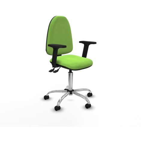 Sedia da Ufficio Piqueras y Crespo A√Ωna AS bali pistacho brazos 2D base cromada ruedas autofrenantes 50mm Pistacchio (1/5)