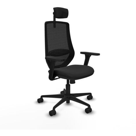 Sedia da Ufficio Piqueras y Crespo D036N2W Nero (1/5)