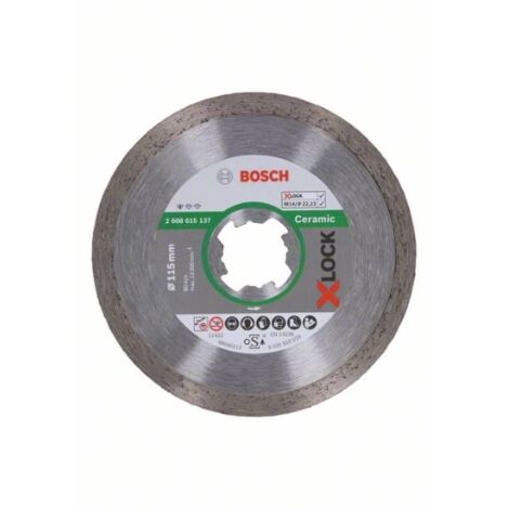 Disco diamantato BOSCH per ceramica X-Lock M14 115x1,6x72mm