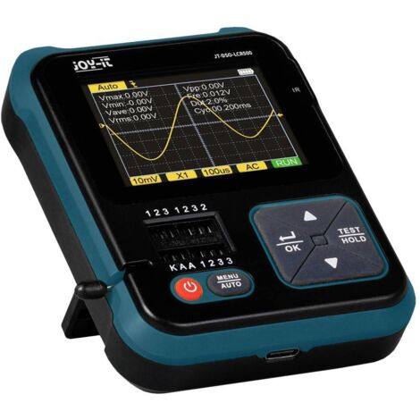 Joy-it DSO-LCR500 Oscilloscopio, Generatore di segnale, Tester componenti 1 kHz - 100 kHz Triangolare, Puls, Quadra, Si (1/5)