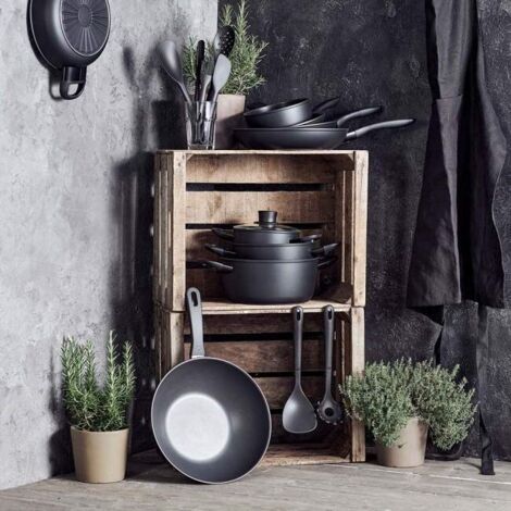Wok Ballarini Avola nero 30 cm antiaderente