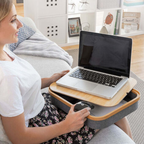 Knee Desk con contenitore - Grigio (1/5)