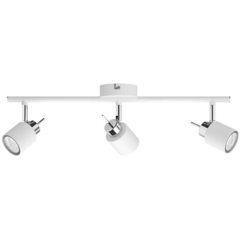 Faretto 3 luci philips meranti in metallo attacco gu10 ip20 bianco - 46533600