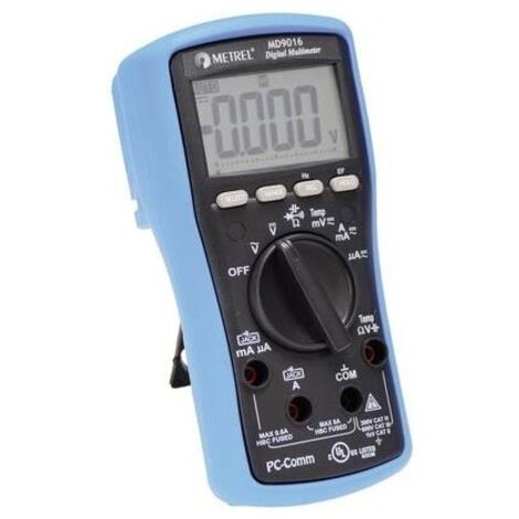 Metrel MD 9016 Multimetro portatile digitale CAT II 1000 V, CAT III 600 V Display (Counts): 6000 (1/2)