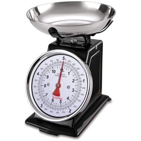 bilancia da cucina meccanica 5kg/20g nera - 14477 - terraillon