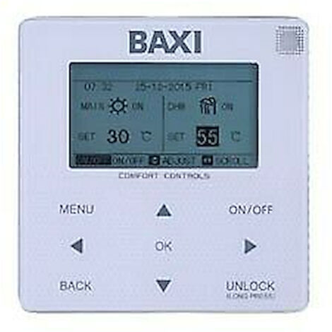 BAXI Pannello di comando remoto auriga bianco codice prod: A7750381
