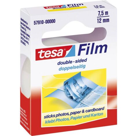 tesa 57910-00000-02 Nastro biadesivo tesafilm® Trasparente (L x L) 7.5 m x 12 mm 1 pz.