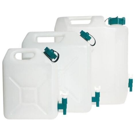 Eda-Plastiques Canestro Extra-Forte Bianco 5 Litri con Rubinetto